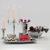 Decorative set for table decorations