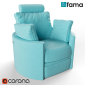 Fama Leather Moon Chair