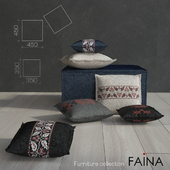 Set of cushions in ethnic style