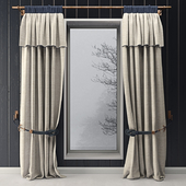 Curtains with marine decor