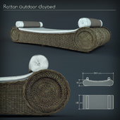 RATTAN OUTDOOR DAYBED