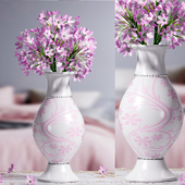 Light pink flower vase