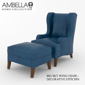 Ambella Home. Big Sky Wing Chair