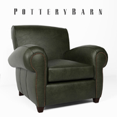 Pottery Barn - Manhattan Leather Armchair with Nailheads