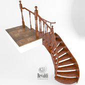 Wooden stairs Radius REVALDI