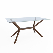 Magna Glass Dining Table by Inmod