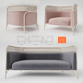 Gebruder Thonet Vienna Targa Lounge and Sofa