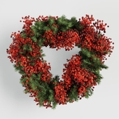 wreath with snowball