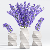 Purple flower vase