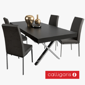 Calligaris Bess chair and table Axel