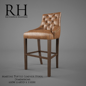 Restoration Hardware / Martine Tufted Leather Stool