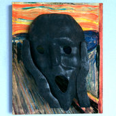 Art decoration on the wall &quot;The Scream&quot;