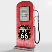 Gasoline Pump Road 66