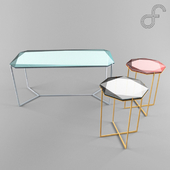 geometric coffee tables | "Gem", designed by Debra Folz