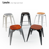 "Louix" стул и табурет_"Louix" сhair High and stool