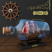 Model Ship in a bottle