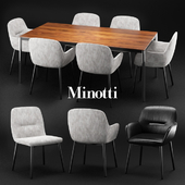 Minotti Flavin chair &amp; Jorn table