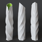 Vase in the form of a sheet