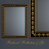 Black and Gold Traditional Mirror