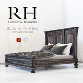 RESTORATION HARDWARE. St. James Panel Bed Without Footboard