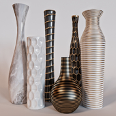 Set of modern vases