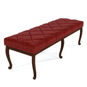 Red Leather Bench