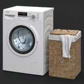 Washing machine and laundry basket