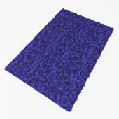 Синий ковер с длинным ворсом 2 х 3 м