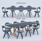 KAARI table RIVAL chair