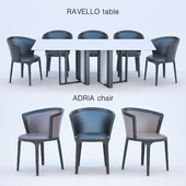 RAVELLO table ADRIA chair