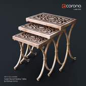AICO Discoveries Greek Revival Nesting Tables by Michael Amini