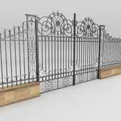 Metal door and Fence
