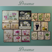 Metal decorative plates in the style of &quot;Provence&quot;