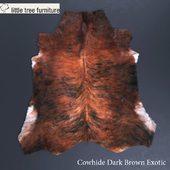Коровья шкура Cowhide Dark Brown Exotic
