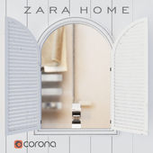 Zara Home зеркало в деревянной раме ‘СТАВНИ’