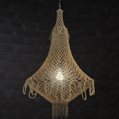 Chandelier made of ropes