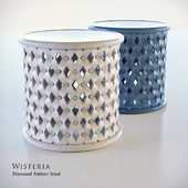 Wisteria Diamond-Pattern Stool