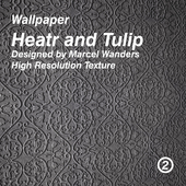 Heart and Tulip Wallpaper