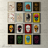 Collection of Paintings Skulls Collection by Francisco Valle