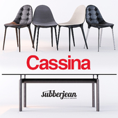 Cassina Caprice Chairs/LC6 Table