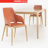 Roche Bobois BRIO dining table_BRIO Bridge chair