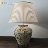 Elstead Lui Leaves Brown Gold Table Lamp