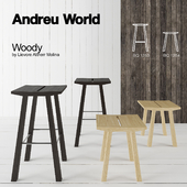 Barstool/Counter stool, Andreu World/Woody