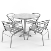 aluminum chair & table