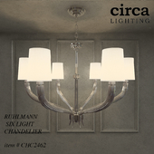 Ruhlmann six light chandelier