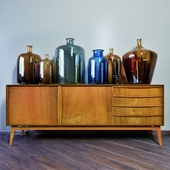 Sideboard with decor