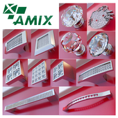 Мебельные ручки фирмы AMIX c кристаллами (со стразами)_vol.6