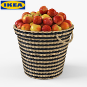 Корзина IKEA МАФФЕНС с яблоками