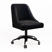 Armchair for office Dom Edizioni Dinner Chair VICKY SU RUOTE