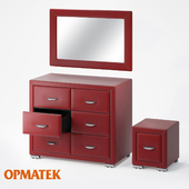 Комплект мебели OrmaSoft 2 (Комод OrmaSoft 2/4, Комод OrmaSoft 2/6, зеркало OrmaSoft 2, тумба OrmaSoft 2